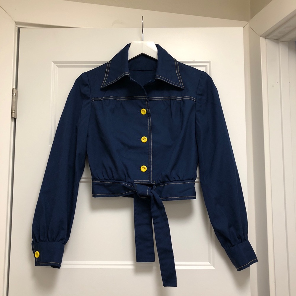 Cropped Seventies Blouse - Size XS